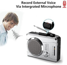 Load image into Gallery viewer, Compact Cassette Recorder Portable Audio Tape Player AM FM Radio 3 in 1 with Detachable Belt Clip | Auto Reverse | 3.5MM External Jack
