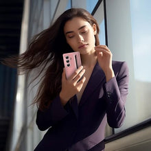 Load image into Gallery viewer, Hovisi for Samsung Galaxy Z Fold 7 Case with [S Pen] [with Hinge Protective &amp; Screen Protector] Leather Back Case, Protective Phone Case for Samsung Galaxy Z Fold 7 5G Phone Case with S Pen Pink
