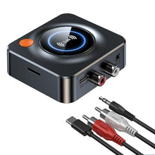 Load image into Gallery viewer, Bluetooth Receiver for Home Stereo, AUX RCA to Bluetooth Adapter for Old Speakers, NFC Wireless Audio Receiver for Music Streaming Sound System, KAIY Convert Wired Speakers to Wireless
