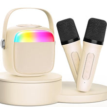 Load image into Gallery viewer, HWWR Karaoke Machine for Kids, Birthday Gifts for Girls, Toys for 4, 5, 6, 7, 8, 9, 10, 12 Year Old, Mini Portable Bluetooth Speaker with 2 Microphones, Teens Gifts Singing Machine for Home Party
