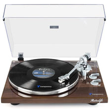Load image into Gallery viewer, Turntables Belt-Drive Record Player with Wireless Output Connectivity, Vinyl Player Support 33&amp;45 RPM Speed Phono Line USB Digital to PC Recording with Advanced Magnetic Cartridge&amp;Counterweight
