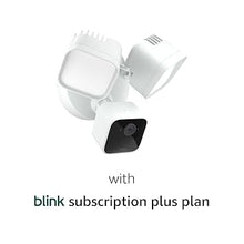 Load image into Gallery viewer, Free Blink Wired Floodlight Camera With 1-Year Subscription – Smart security camera, 2600 lumens, HD live view, person detection, built-in siren, Works with Alexa – 1 camera (White)
