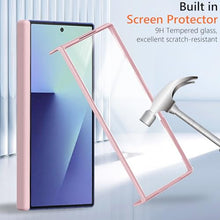 Load image into Gallery viewer, YQODSZ Wrist Strap for Samsung Galaxy Z Fold 7 Case, Finger Strap Full-Body Case with Kickstand Hinge Protection HD Screen Protector Raised Edge Protection Anti-Scratch Stand Cover for Z Fold 7 Pink
