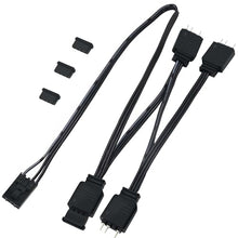 Load image into Gallery viewer, COMeap 4 Pin RGB Adapter for Corsair Commander Core and iCUE Commander CORE XT, 1 to 4 ARGB Splitter Extension Cable Connect to 5V 3-Pin ARGB Devices 19-in
