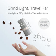 Load image into Gallery viewer, 1Zpresso Q Air Manual Coffee Grinder-Black, Mini Slim Travel Sized Fits in the plunger, Stainless Steel Conical Burr, Numerical Adjustable Setting for Pour Over French Press Cold Brew.
