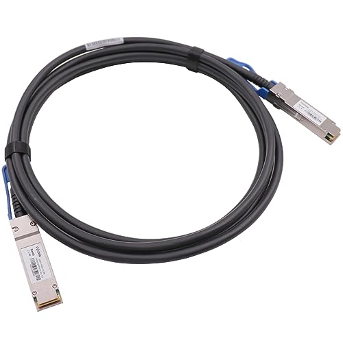 Wiitek 100GbE QSFP28 DAC Twinax Cable, 3 Meter 100GBASE-CR Passive Copper Cable, Compatible for Mellanox MCP1600-C003, Blue Pull Tab