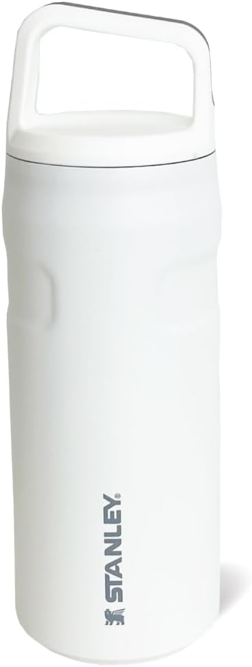 STANLEY 11216 Aerolite Vacuum Bottle, 0.35 L (0.35 L), Cool, Lightweight, Recycled Stainless Steel, Tumbler (053/White)