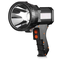 Load image into Gallery viewer, BUYSIGHT Rechargeable Spotlight,Spot Lights Hand held Large Flashlight 1000 lumens Handheld Spotlight Lightweight and Super Bright Flashlight (Aluminium_Alloy Black)
