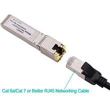 Load image into Gallery viewer, Wiitek 10G SFP+ to RJ45 Copper Modules, 1.25G/2.5G/5G/10GBase-T Ethernet Copper to SFP+ Transceiver Compatible for Intel E10GSFPT(Cat 6a/7 or Better, 30-Meter)
