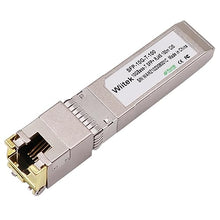 Load image into Gallery viewer, Wiitek 100 Meters, 10Gbps SFP+ to RJ45 Modules, 2.5G/5G/10GBase-T Copper RJ45 to SFP+ Transceiver, Compatible for Cisco SFP-10G-T-X, Ubiquiti, Netgear, Mikrotik, Low Power Consumption
