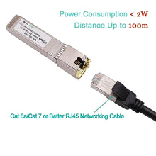 Load image into Gallery viewer, Wiitek 100 Meters, 10Gbps SFP+ to RJ45 Modules, 2.5G/5G/10GBase-T Copper RJ45 to SFP+ Transceiver, Compatible for Cisco SFP-10G-T-X, Ubiquiti, Netgear, Mikrotik, Low Power Consumption
