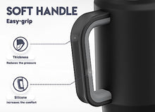 Load image into Gallery viewer, Meoky 32 oz Tumbler with Handle, Insulated Tumbler with Lid and Straw, Stainless Steel Travel Mug, Keeps Cold for 24 Hours, 100% Leak Proof, Fits in Car Cup Holder (Night)
