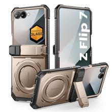 Load image into Gallery viewer, SUPCASE for Samsung Galaxy Z Flip 7 Case with Stand &amp; Front Screen Protector (Unicorn Beetle Grip), [Support MagSafe] [Hinge Protection] Full Body Military-Grade Rugged Back Phone Cover, Desert
