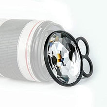 Load image into Gallery viewer, 77mm Handheld Kaleidoscope Glass Prism Camera Filter Variable Number of Subjects SLR Photography Accessories
