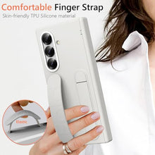 Load image into Gallery viewer, YQODSZ Wrist Strap for Samsung Galaxy Z Fold 7 Case, Finger Strap Full-Body Case with Kickstand Hinge Protection HD Screen Protector Raised Edge Protection Anti-Scratch Stand Cover for Z Fold 7 White

