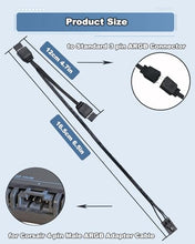 Load image into Gallery viewer, COMeap 4 pin ARGB Adapter for Corsair Commander Core XT? Commander Core, Lighting Node Core and RGB Fan Hub?1 to 2 ARGB Splitter Extension Cable Connect to 5V 3-Pin ARGB Devices 6.5 Inch
