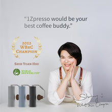 Load image into Gallery viewer, 1Zpresso X-Ultra Manual Coffee Grinder-Midnight Black, Well-built Sturdy Metal Body, Assembly Stainless Steel Burr, Numerical External Setting, Magnet Catch Cup, Faster Grind Efficiency Portable Mil
