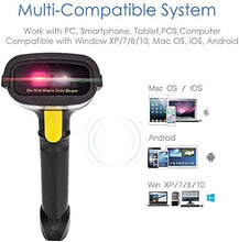 Load image into Gallery viewer, NETUM 2D Barcode Scanner, Compatible with 2.4G Wireless &amp; Bluetooth &amp; USB Wired Connection, Connect Smart Phone, Tablet, PC, 1D Bar Code Reader Work for QR PDF417 Data Matrix (NT-1228BL)
