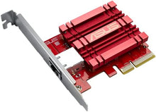 Load image into Gallery viewer, ASUS XG-C100C 10G Network Adapter PCI-E x4 Card with Single RJ-45 Port and Built-in QoS for use with Windows 10/8.1/8/7 and Linux Kernel 4.4/4.2/3.6/3.2 (XG-C100C)
