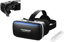 Load image into Gallery viewer, VR Headset for iPhone &amp; Android with Controller, Virtual Reality Goggles, Universal, Virtual Reality 3D Glasses Headset Helmets for Kids &amp; Adults, for Phones 4.7-6.6 Inch, for Movies,TV &amp; Video Games
