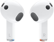 Load image into Gallery viewer, SAMSUNG Galaxy Buds 3 AI True Wireless Bluetooth Earbuds, Sound Optimization, Real-Time Interpreter, Noise Cancelling, Redesigned Fit, Touch Control, Latin American Version (White)
