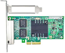 Load image into Gallery viewer, with Intel 82580 Chipset I340-T4 E1G44HT 1G Gigabit Ethernet Network Adapter (NIC), Quad Copper RJ45 Ports, PCI Express 2.0 X4
