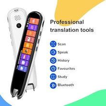 Load image into Gallery viewer, Reading Pen-Translator Scanner 134 Languges Translation Scan Reader for Students Adults(White 3.69 inch)
