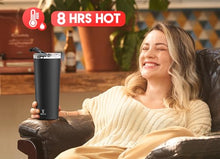 Load image into Gallery viewer, Meoky 24 oz Travel Coffee Mug with Leak-proof Lid, Stainless Steel Insulated Coffee Tumbler, Keeps Hot for 8 Hours or Cold for 24 Hours, Fits in Car Cup Holder (Night)

