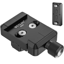 Load image into Gallery viewer, Arca Swiss Bipod Adapter for Harris/Atlas Bipod WEYLLAN AB45_MK80, Compatible Arca-Swiss Rails and Q.R Plates, Lightweight Clamp with Mlok Rail Stable Connection Bipod, Mount on Tripod Ball Head

