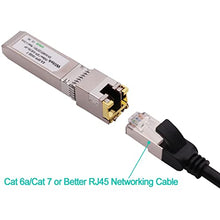 Load image into Gallery viewer, Wiitek 10G SFP+ to RJ45 Copper Modules, 1.25G/2.5G/5G/10GBase-T Ethernet Copper to SFP+ Transceiver Compatible for Juniper EX-SFP-10GE-T(Cat 6a/7 or Better, 30-Meter)

