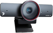 Load image into Gallery viewer, WYRESTORM 4K Webcam with AI Tracking, 120° FOV Wide Angle, Auto Framing, 90fps, 8X Digital Zoom, Dual AI Noise-canceling Mics, Video Conference Room Camera, Zoom Certified, Works for Microsoft Teams
