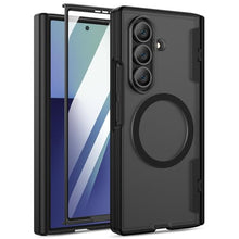 Load image into Gallery viewer, Maxdara for Z Fold 7 Case [Compatible with Magsafe], Hinge Protection and Built-in Screen Protector Magnet Magnetic Translucent Cover for Samsung Galaxy Z Fold 7 (Black)
