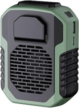 Load image into Gallery viewer, Outdoor 4 In 1 Function USB Waist Fan Belt Fan Clip On Personal Necklace Cooling Work Clothes Fan,3 Speed, Strong Airflow (Green)
