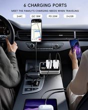 Load image into Gallery viewer, YSOLX 200W Car Power Inverter, DC 12V to 110V AC Inverter, Car Char?er Adapter with 20W USB-C/USB-QC(18W)/4.8A Dual USB/Dual AC Outlet, Car Plu? Adapter Outlet for Laptop/Road Trip

