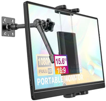 Load image into Gallery viewer, Wukanleng Single Monitor Desktop/Wall Mount Stand - Fits 4.7-15.6'' Monitor, Tablets, Surface Pro - Full Motion Adjustable with Metal Ball Head
