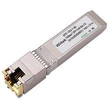 Load image into Gallery viewer, Wiitek 80 Meters, 10Gbps SFP+ to RJ45 Modules, 2.5G/5G/10GBase-T Ethernet RJ45 to SFP+ Transceiver, Compatible for Cisco SFP-10G-T-X, Ubiquiti, Netgear, Mikrotik, Unifi and More
