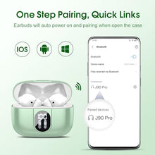 Load image into Gallery viewer, Wireless Earbuds, 2025 Bluetooth Headphones 5.3 HiFi Stereo Earphones, 40H Playtime in-Ear Earbud, Bluetooth Earbud with LED Power Display, IP7 Waterproof Earphones Sport Headset for Android iOS
