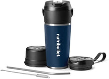 Load image into Gallery viewer, nutribullet Flip Portable Blender with Insulated Cup, Matte Indigo, NBPB50350IND
