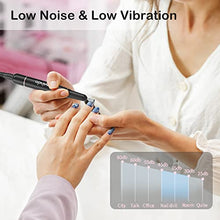 Load image into Gallery viewer, Professional Nail Drill Machine, Lavinda 35000RPM Electric Nail File for Acrylic Gel Nails, Cordless Portable Nail Drill Kit with Coreless Motor, Manicure Pedicure Shape Tools (Diamond, Pink)
