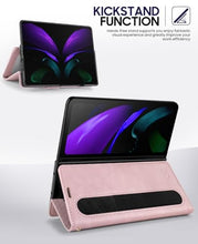 Load image into Gallery viewer, OCASE Compatible with Samsung Galaxy Z Fold7 Wallet Case with S Pen Holder, PU Leather Flip Folio Phone Cover with Card Slots, RFID Blocking, Kickstand &amp; Wrist Strap for Z Fold 7 2025, Pink
