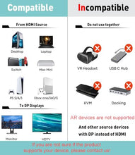 Load image into Gallery viewer, SWITCHFLUX HDMI to Displayport Adapter [2 Pack], 4k@60Hz HDMI to Displayport Converter, Aluminium HDMI Male to DP Female Adapter Compatible with PC, Graphics Card, Laptop and More, 1.96 inch, Grey
