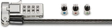 Load image into Gallery viewer, Kensington Universal 3-in-1 Combination Laptop Lock, Computer Security Locking Cable - Resettable Version (K62316WW), Black
