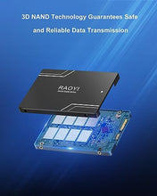 Load image into Gallery viewer, RAOYI 256GB Internal SSD SATA III 6Gb/s 2.5” Solid State Drive 3D NAND Flash Advanced SSD Hard Drive Up to 550MB/s SATA 3 SSD Upgrade Performance for PC Laptop
