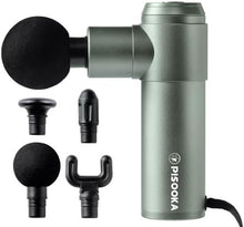 Load image into Gallery viewer, Project Mars PISOOKA X2 Mini Massage Gun, Percussion Massage Gun Deep Tissue, Lightweight Portable Handheld Long Battery Life Massager for Back Pain Relief, Muscle Relaxation, (4 Speed, Dark Green)
