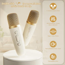 Load image into Gallery viewer, HWWR Karaoke Machine for Kids Adults, Portable Bluetooth Speaker Mini Karaoke Machine with Wireless Microphones &amp; LED Lights for Home Parties,Easter Christmas Birthday Gifts for Girls Boys Age 3-12+

