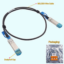 Load image into Gallery viewer, 25GbE SFP28 DAC Twinax Cable 1.5M, 25GBASE-CR SFP28 Direct Attach Copper Cable, Compatible for Cisco SFP-H25G-CU1.5M, Ubiquiti, Mikrotik, Netgear, Supermicro, and More
