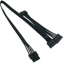 Load image into Gallery viewer, COMeap SATA Power Cable for Cooler Master PSUs, 5 Pin to 3X 15 Pin SATA Hard Drive HDD Power Adapter Splitter for BTC Mining Riser Card 20-in(50cm)
