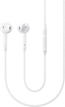 Load image into Gallery viewer, SAMSUNG Samung Wired Earbuds Original 3.5mm in-Ear Headphones Galaxy S10, S10 Plus, S10e Plus, Note 10, A71, A31 - Microphone &amp; Volume Remote - Includes Black Velvet Carrying Pouch - White
