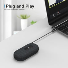 Load image into Gallery viewer, RayBit USB Speakerphone, Conference Computer Speakers with Microphone for Home Office Calls, 360 Degree Enhanced Voice Pickup, Noise Reduction, Echo Cancellation, Compatible with Zoom, Teams, Skype
