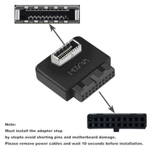 Load image into Gallery viewer, COMeap USB 3.2 Gen 1 to USB 3.2 Gen 2 Header Adapter, USB 3.1 Type-E Key-A to USB 3.0 20 Pin Header Converter for Type C Motherboard (Standard Type)

